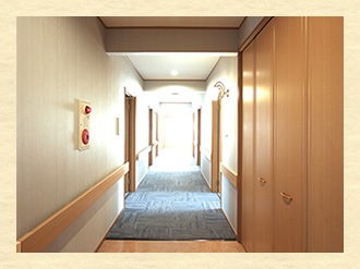 お部屋前の廊下